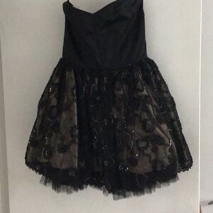 Formal strapless mini dress